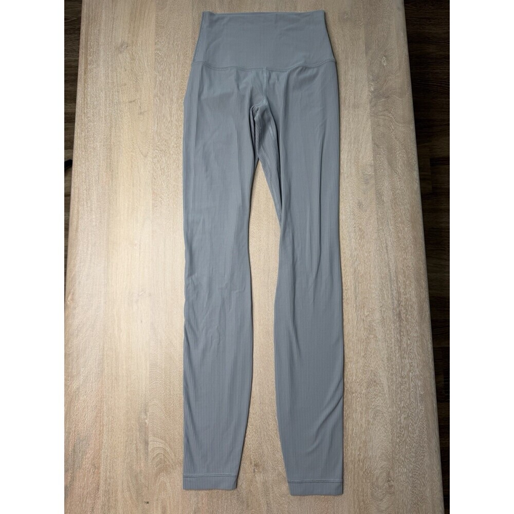 Lululemon Align Ribbed High-Rise Pant 28" Rhino Grey Size 2 - Picture 3 of 7